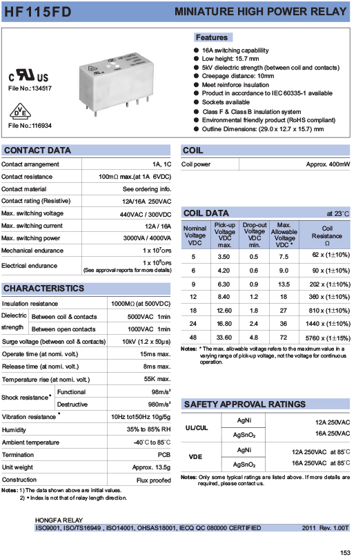 HF115FD 012-1H3AF-1